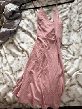Forever 21 Dusty Rose Slip Midi Dress